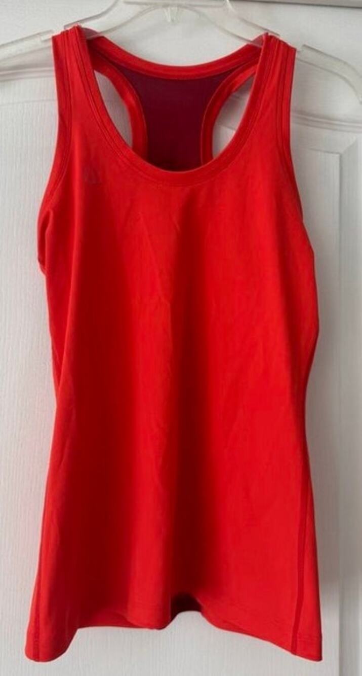 Unbridled by Tail Women’s Small Coral Orange Racerback Athletic Tank Mesh Back